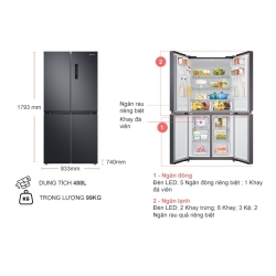 Tủ Lạnh Samsung RF48A4000B4/SV