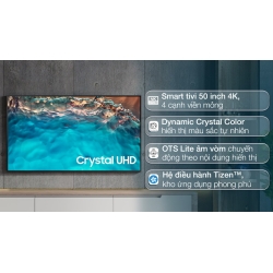 Smart Tivi Samsung 4K Crystal UHD 50 inch UA50BU8000