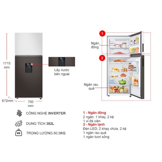 Tủ Lạnh Samsung RT38CB6784C3SV