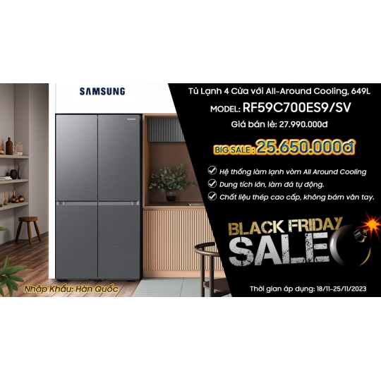 Tủ Lạnh Samsung RF59C700ES9/SV