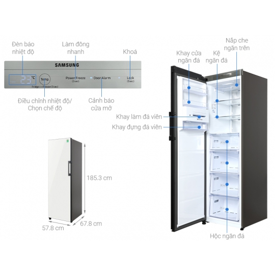 Tủ Lạnh Samsung RZ32T744535/SV