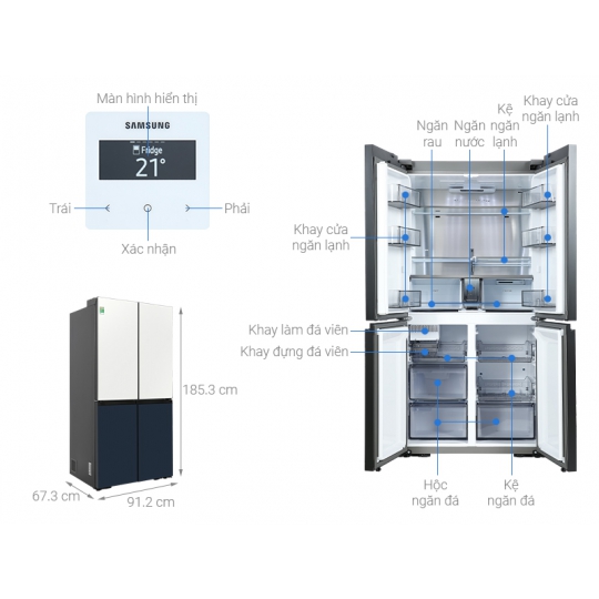 Tủ Lạnh Samsung RF60A91R177/SV