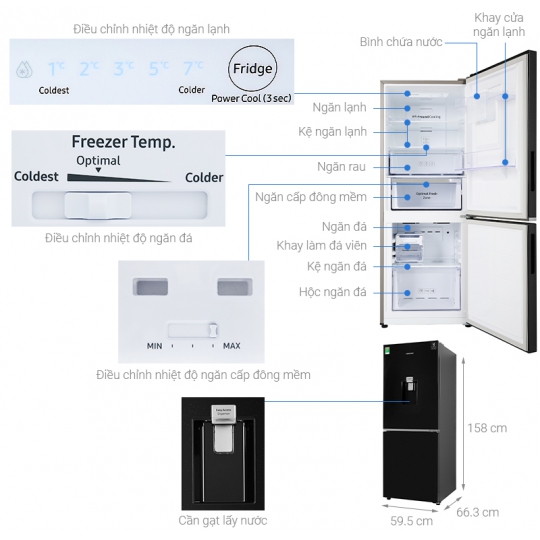 Tủ Lạnh Samsung RB27N4170BU/SV