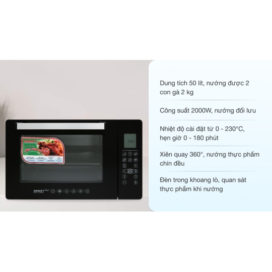 Lò Nướng Sanaky VH 5088N2D 50 lít 