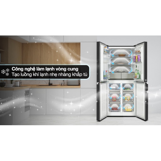 Tủ lạnh Hitachi Inverter 464 lít Multi Door 4 cửa HR4N7520DSWDXVN