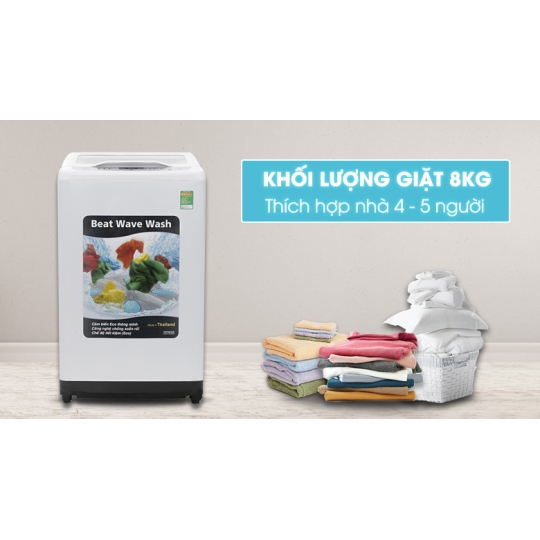 Máy giặt Hitachi 8kg SF-80XA 220-VT (WH)